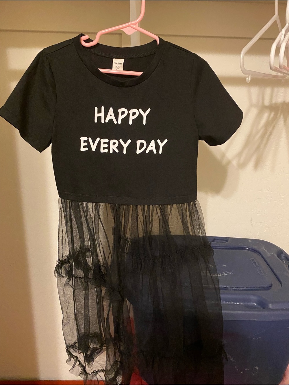 SHEIN Happy everyday Graphic top- Kids